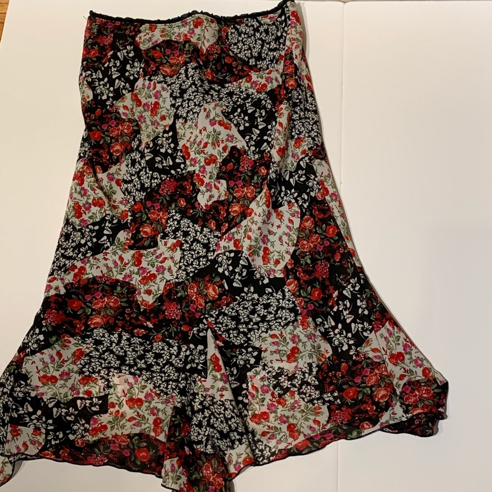 Women's print Midi Floral skirt